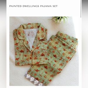 Allie falcon painted dwellings pajama set